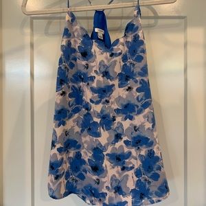 Floral J crew tank top